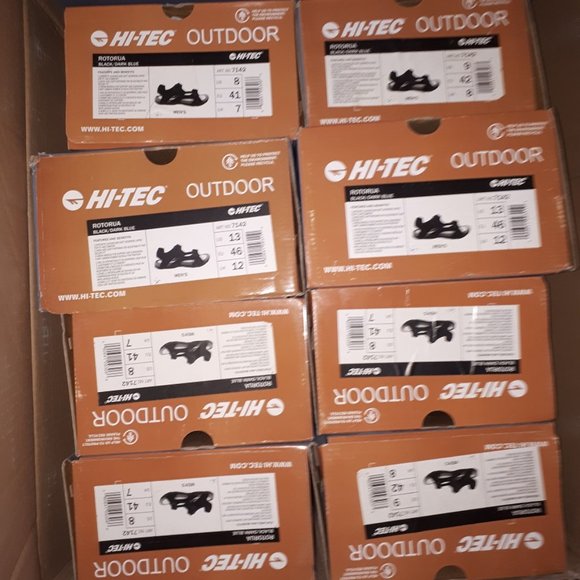 New Men's Hi-Tec ROTORUA #7142 sandals black/dark - Picture 3 of 7